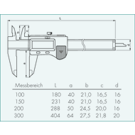 Messschieber digital 150mm (0,01mm) ABS AOS